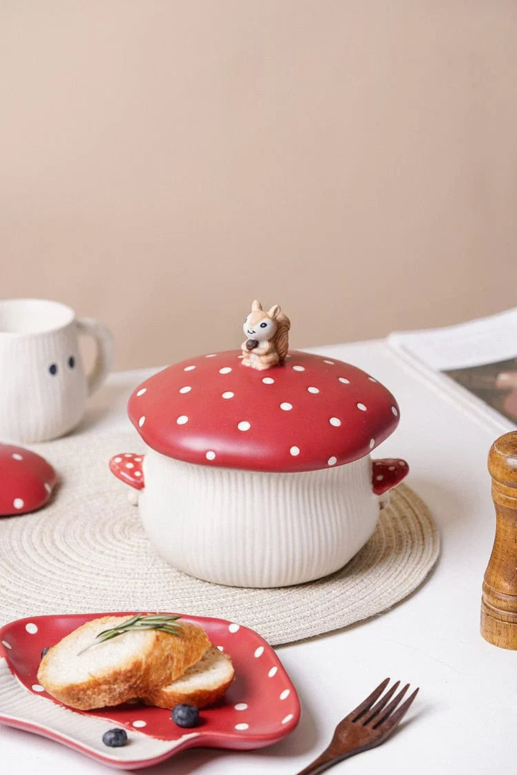 Mushroom-shaped plate