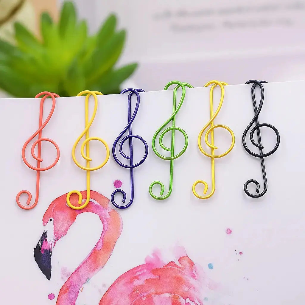 Music note paper clips – for school, office & creative gifts