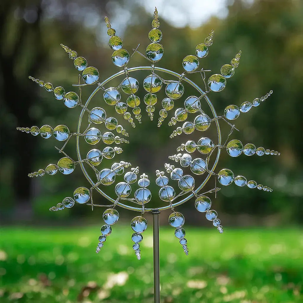 Mysterious Metal Wind Spinner – Fascinating Garden Decoration with Relaxation Effect