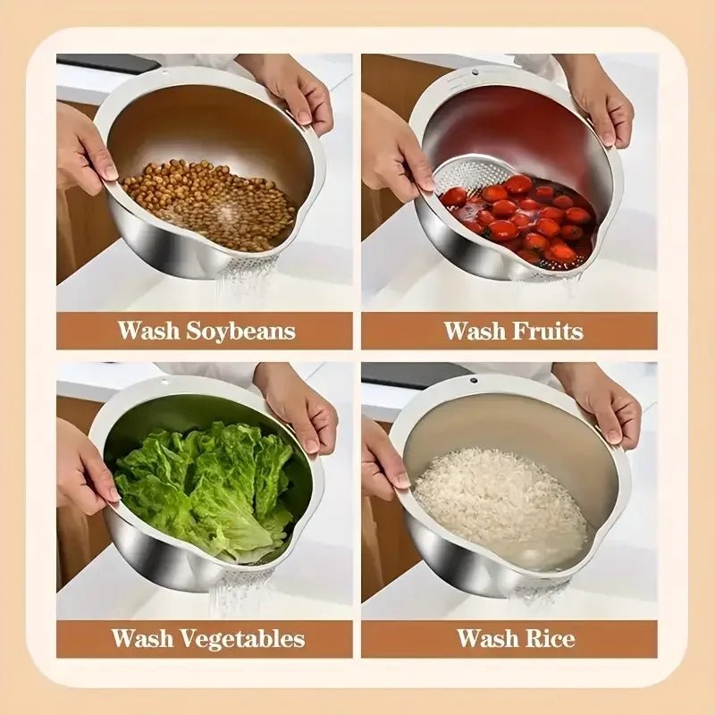 Robust sieve bowl for efficient work in the kitchen