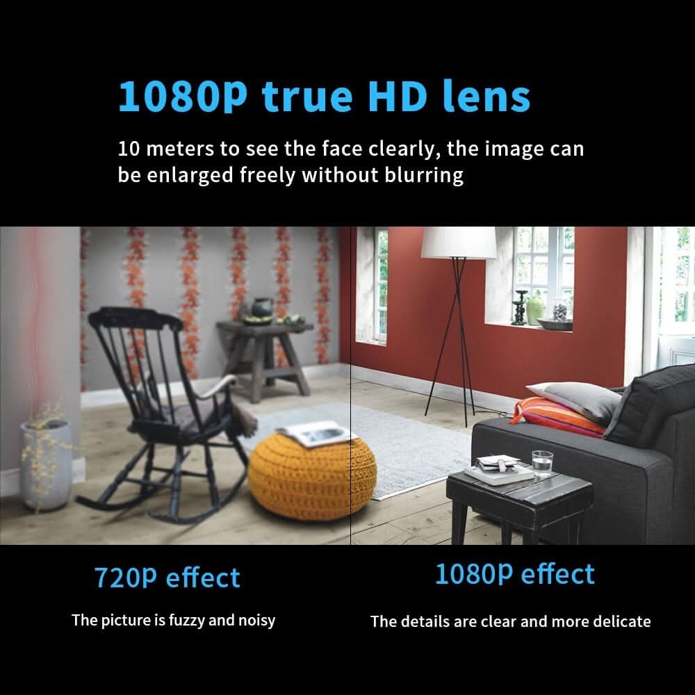 Small wireless camera with improved night vision for discreet surveillance