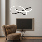 Modern Pendant Lamp Dining Room Aluminum Black
