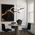 Modern Pendant Lamp Dining Room Aluminum Black