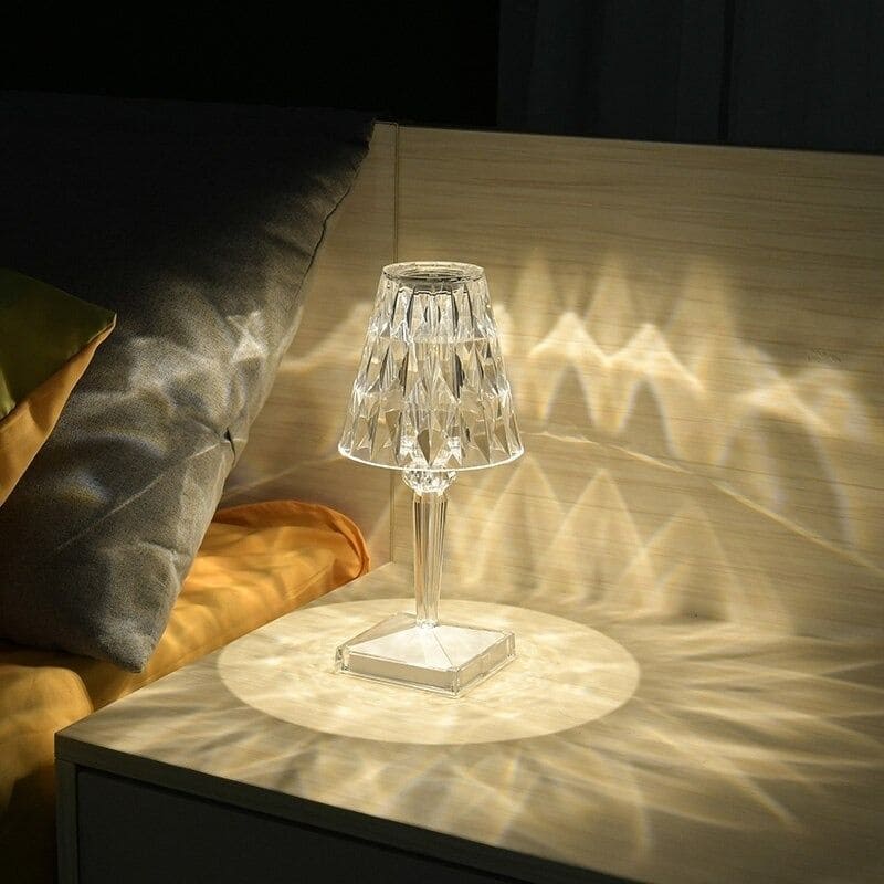 Elegant Crystal Table Lamp for Living Room
