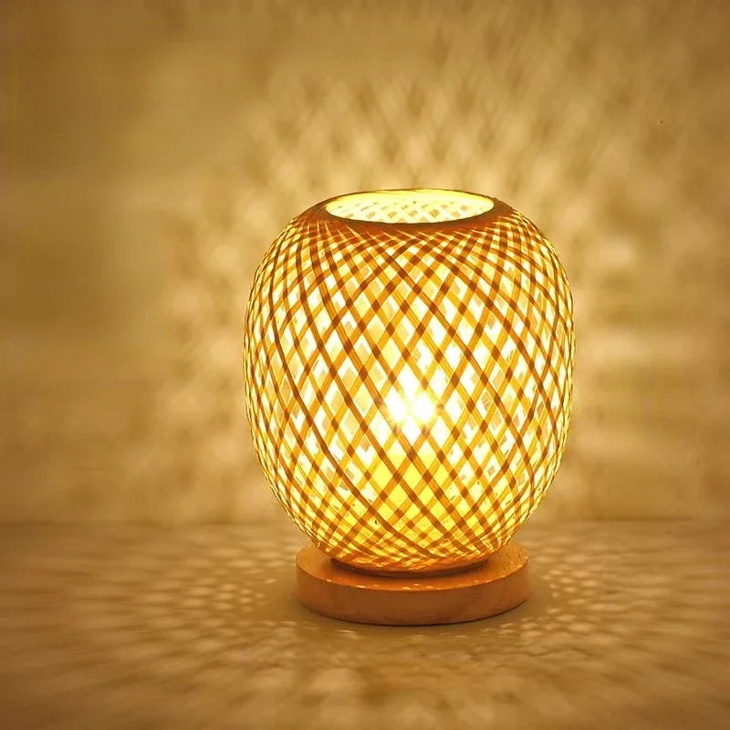 Nightstand Lamp Bamboo