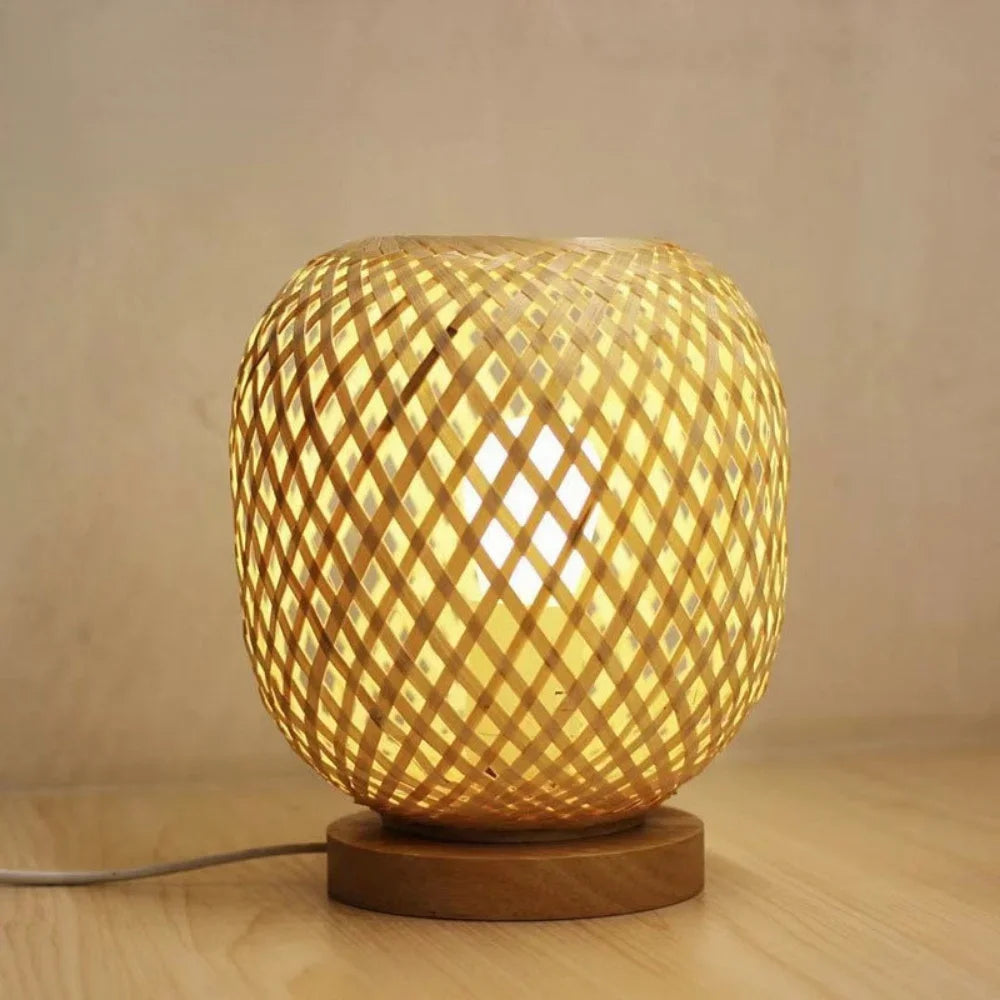 Nightstand Lamp Bamboo