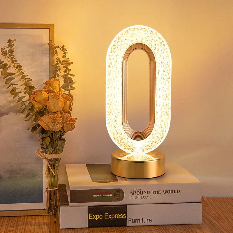 Nightstand Lamp Gold Touch