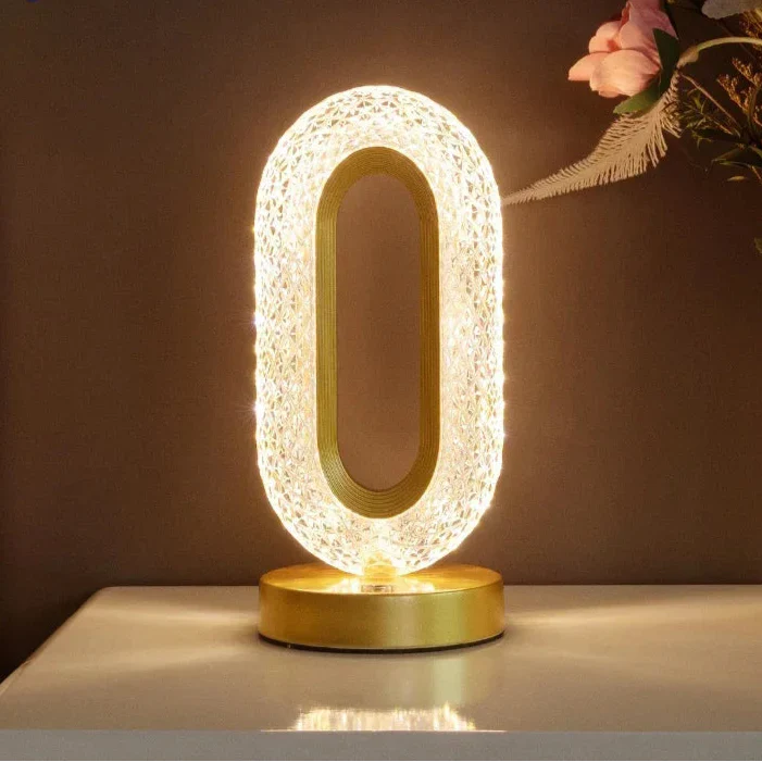 Nightstand Lamp Gold Touch