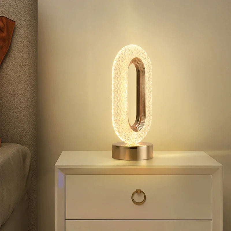 Nightstand Lamp Gold Touch