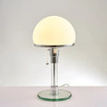 Nightstand Lamp Gray Glass
