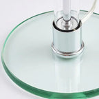 Nightstand Lamp Gray Glass