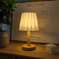 Pleated Nightstand Lamp