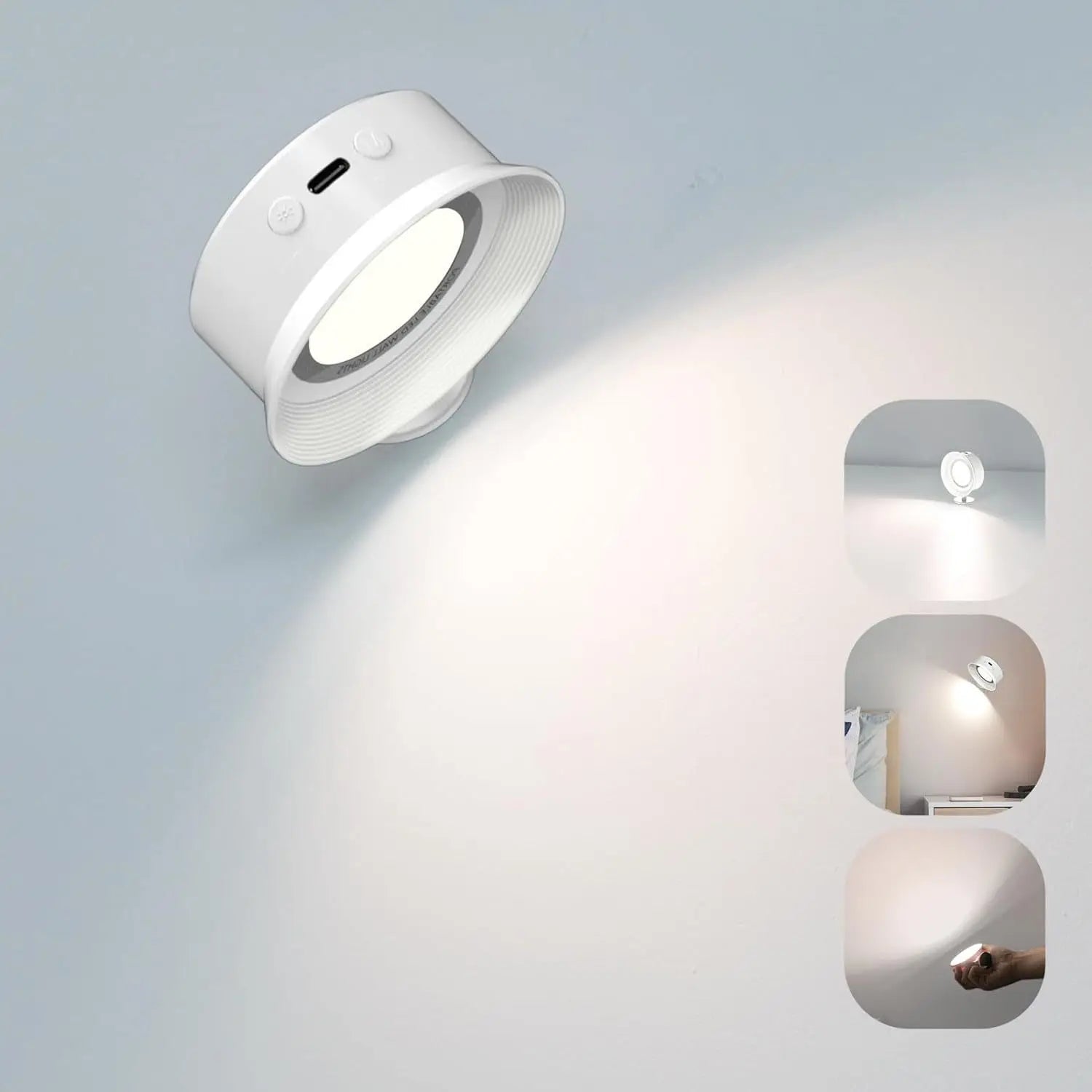 Wall Nightstand Lamp Without Cable