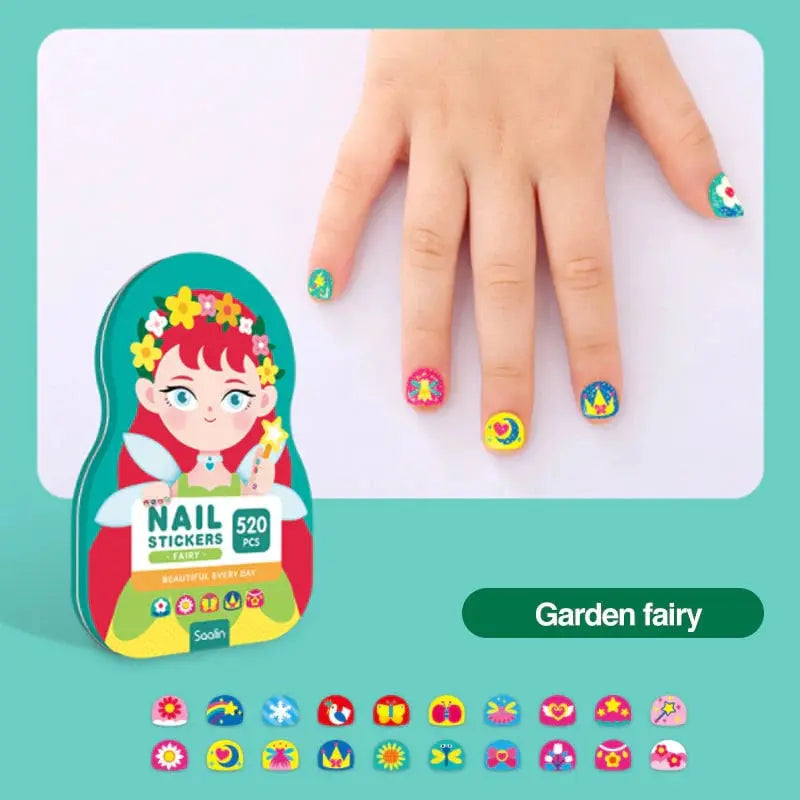Nail Sticker Set for Kids — Over 520 creative, waterproof designs