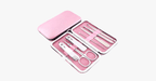 7-piece nail clipper set - Comes in a pink case - Perfect for manicure!