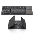 Foldable Bluetooth Keyboard with Touchpad | Portable Wireless Mini Keyboard for Windows, Mac, iOS & Android