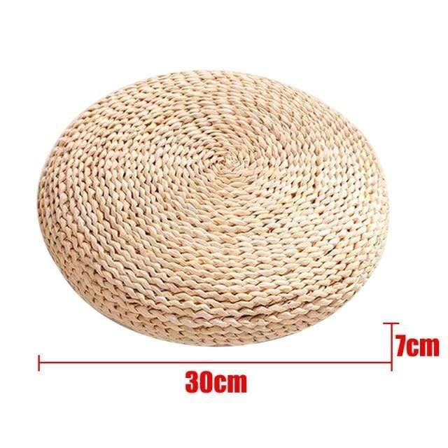 Natural tatami straw floor cushion