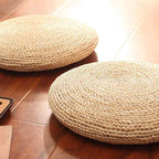 Natural tatami straw floor cushion