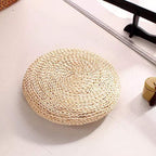 Natural tatami straw floor cushion