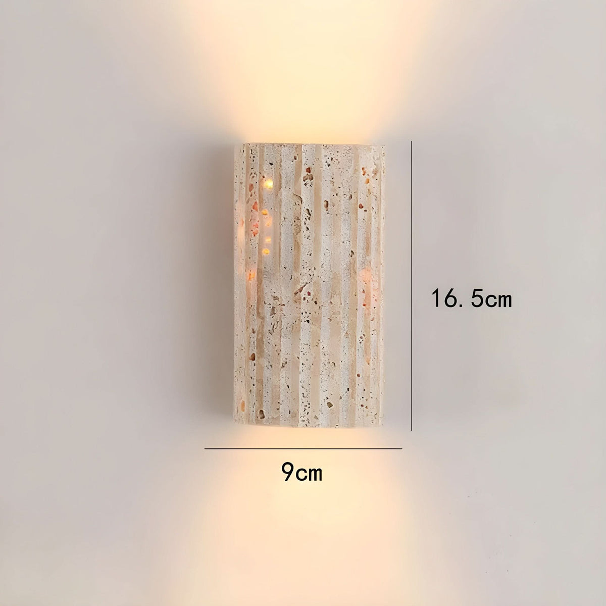 Natural Stone LED Wall Sconce Light