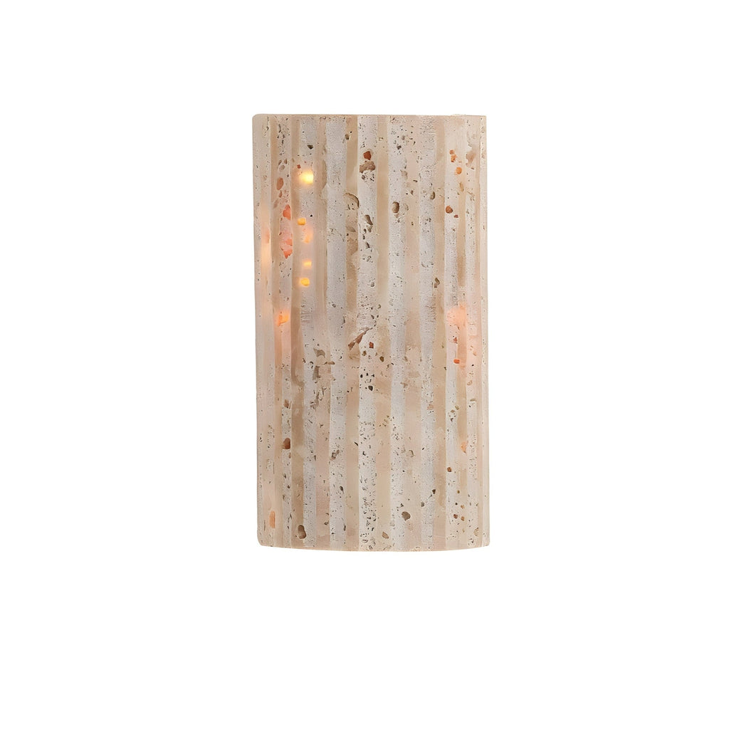 Wall lamp made of natural stone for a stylish interior