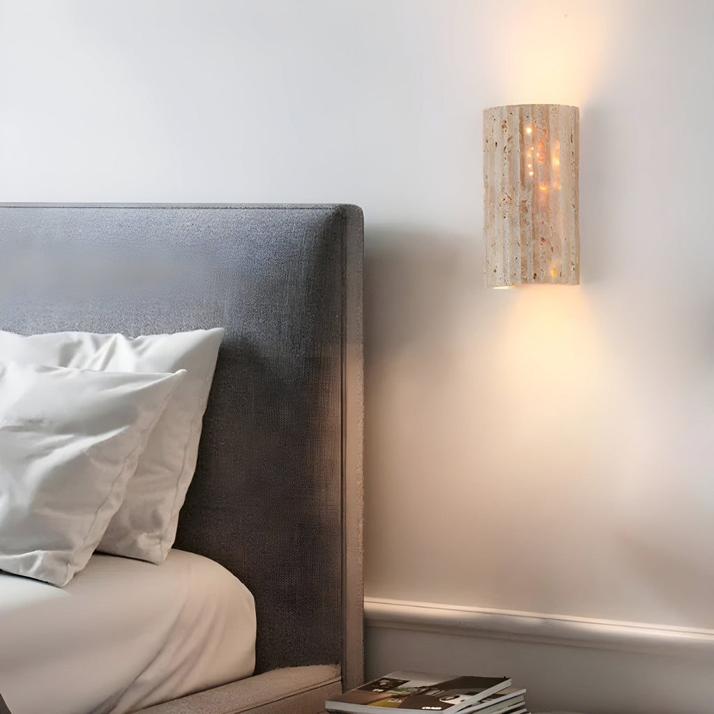 Natural Stone Wall Light | Elegant LED Wall Lamp Indoor