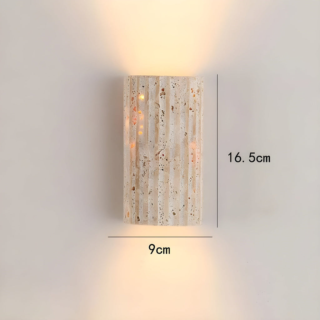 Natural Stone Wall Light | Elegant LED Wall Lamp Indoor