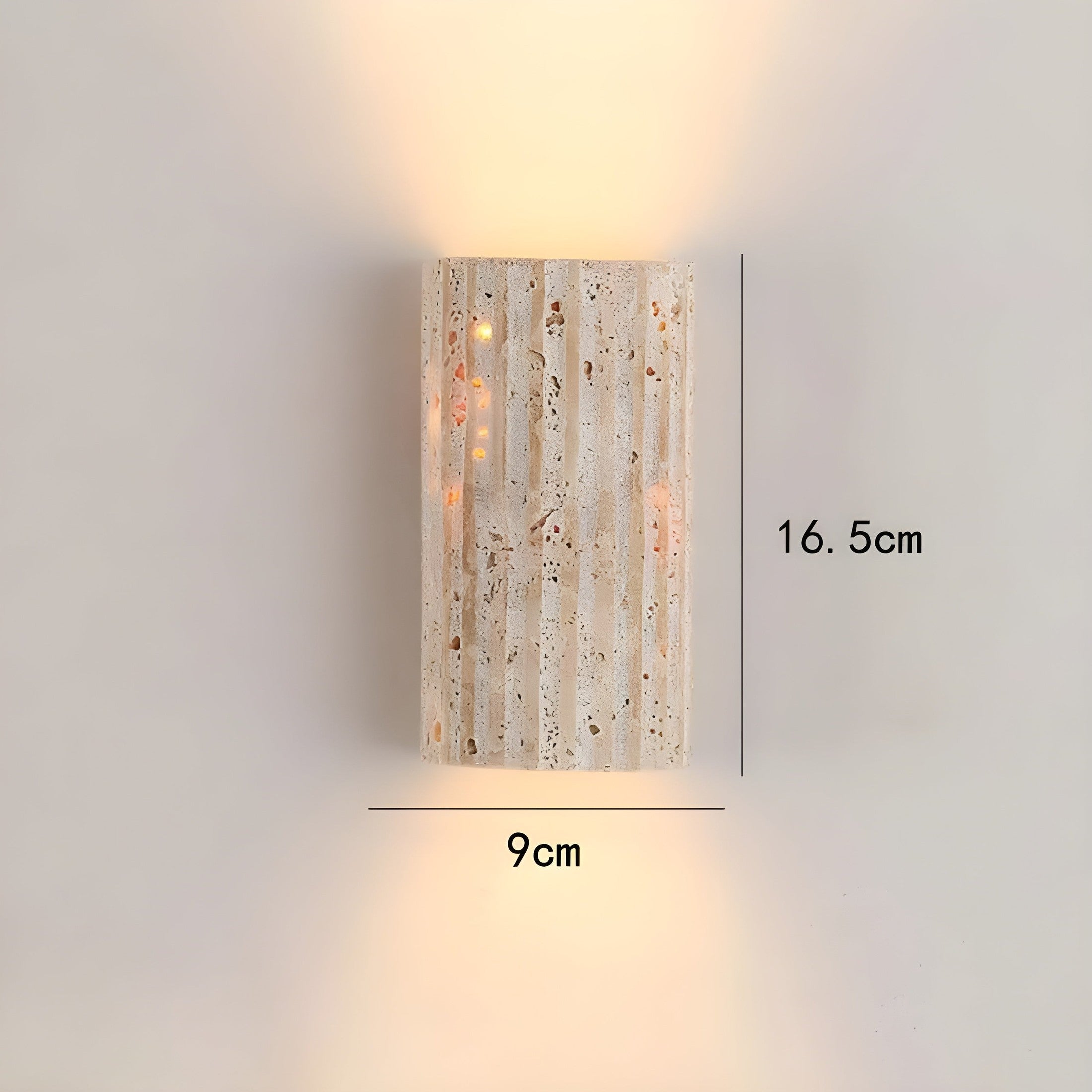 Natural Stone Wall Light | Elegant LED Wall Lamp Indoor