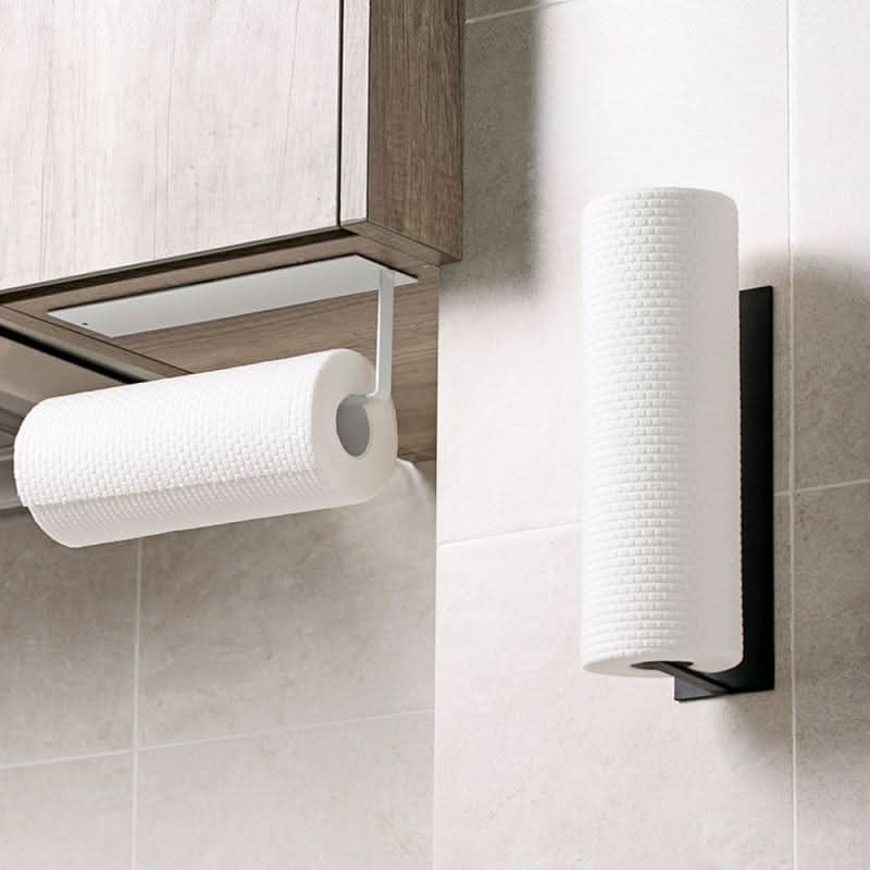 Robust paper towel holder with iron construction, easy to install