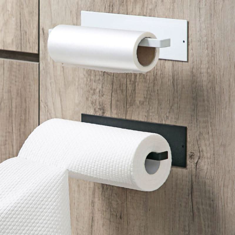 Robust paper towel holder with iron construction, easy to install