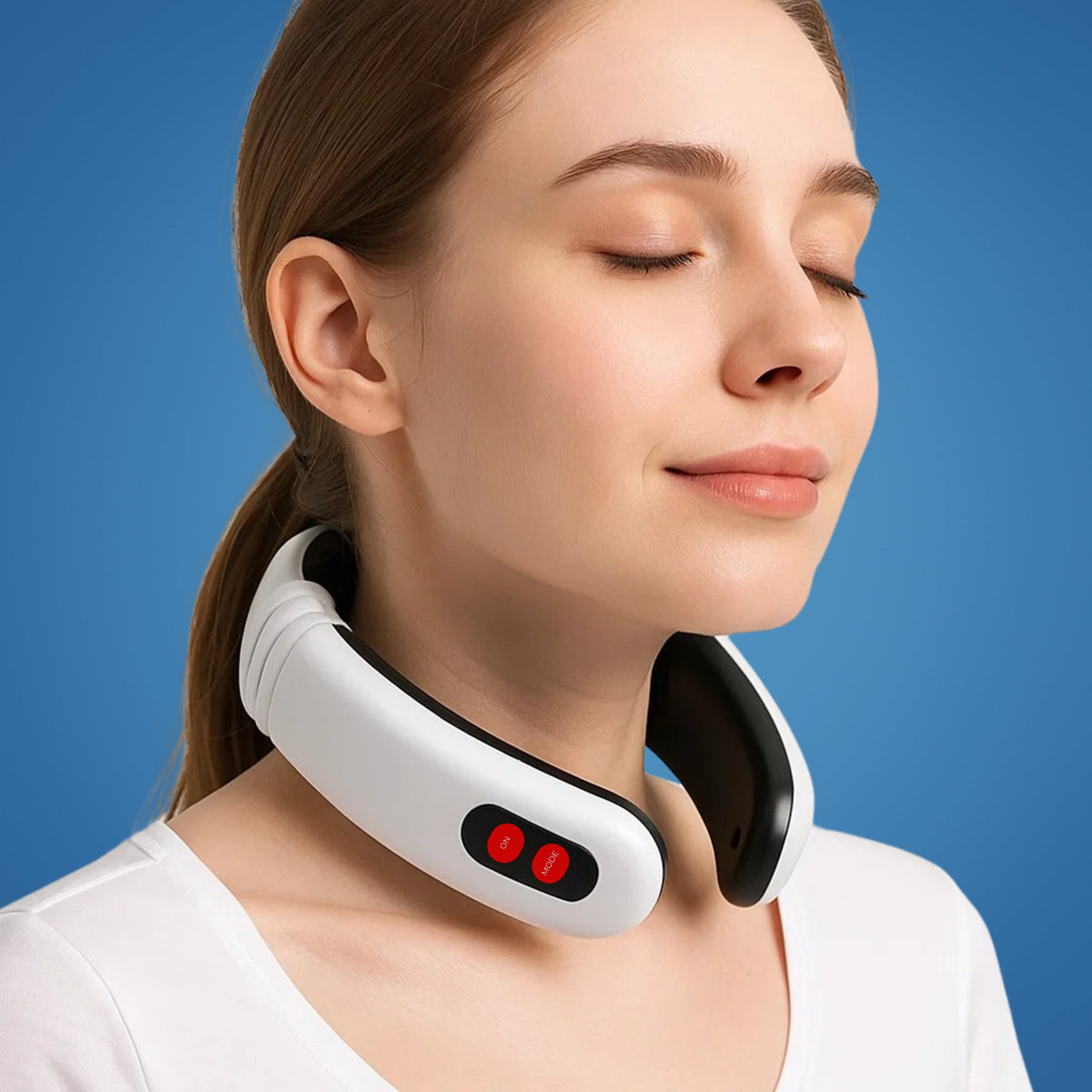 NeckEase | Vibration Neck Massager – Pain Relief – Portable Design – Soothes Stiff Muscles – Stress & Tension Relief
