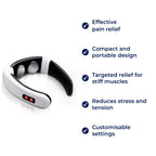 NeckEase | Vibration Neck Massager – Pain Relief – Portable Design – Soothes Stiff Muscles – Stress & Tension Relief