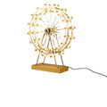 LED Ferris Wheel Desk Lamp, Decorative Lighting with Music Function, Retro Desk Light for Home