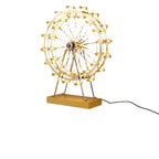 LED Ferris Wheel Desk Lamp, Decorative Lighting with Music Function, Retro Desk Light for Home