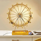 LED Ferris Wheel Desk Lamp, Decorative Lighting with Music Function, Retro Desk Light for Home
