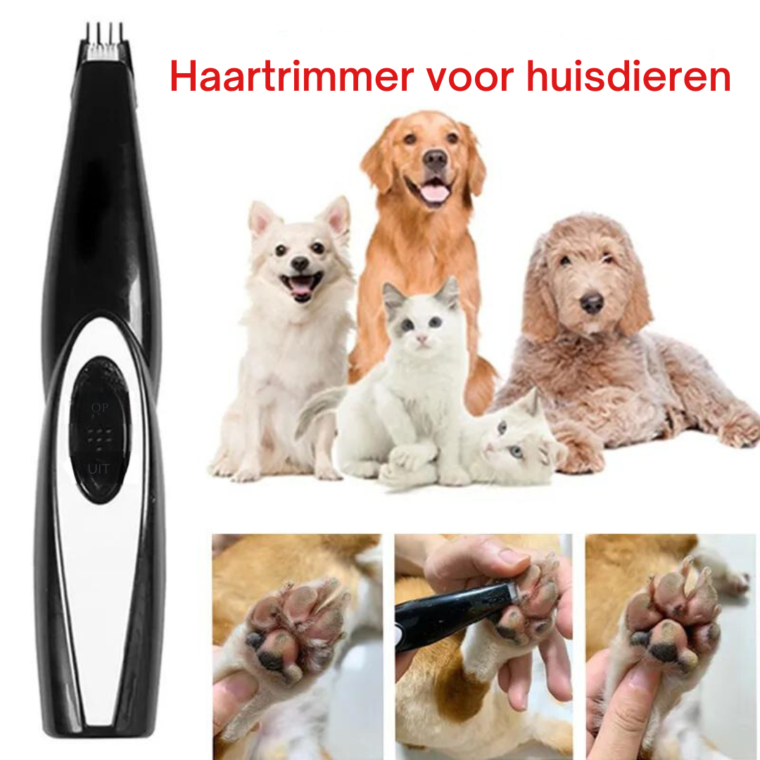Wireless Dog Grooming Scissors, Professional Pet Trimmer for Sensitive Areas, USB Rechargeable, Quiet Operation, Stainless Steel