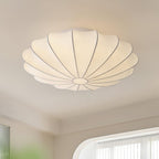 Shell-shaped Fabric Ceiling Lamp Elegant Design
