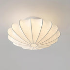Shell-shaped Fabric Ceiling Lamp Elegant Design