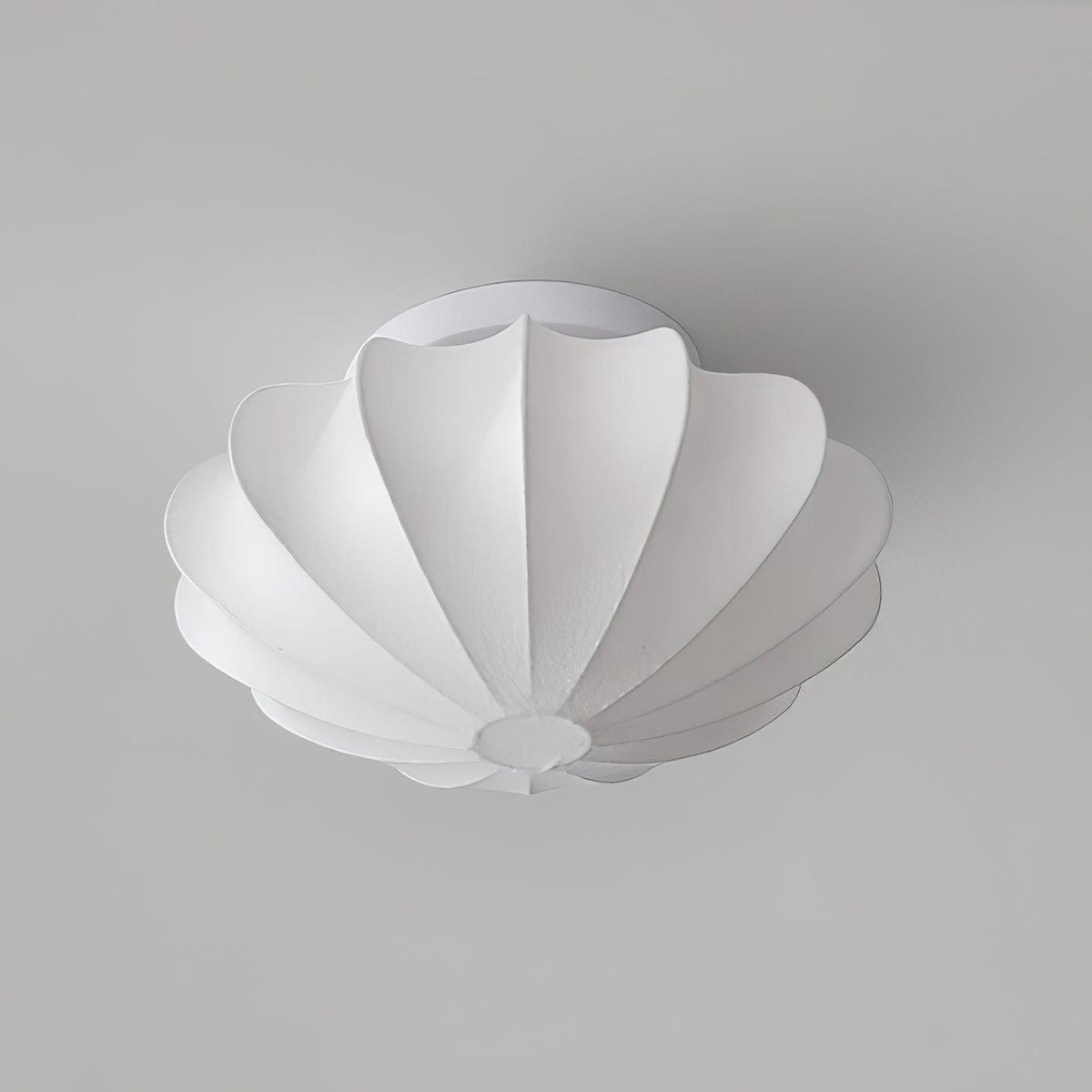 Shell-shaped Fabric Ceiling Lamp Elegant Design