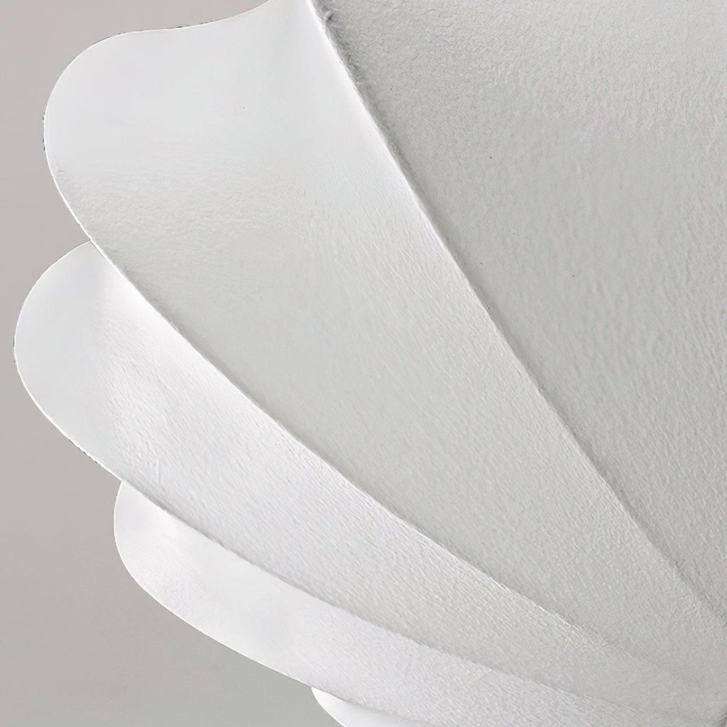 Shell-shaped Fabric Ceiling Lamp Elegant Design
