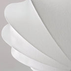 Shell-shaped Fabric Ceiling Lamp Elegant Design