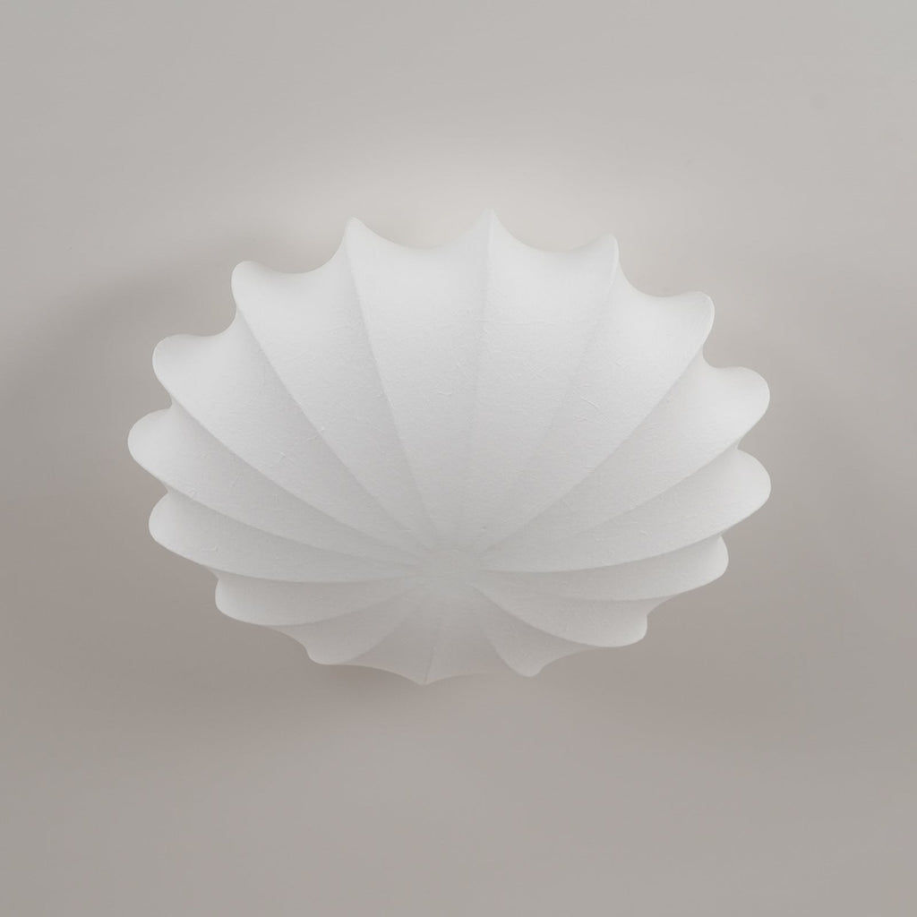 Shell-shaped Fabric Ceiling Lamp Elegant Design