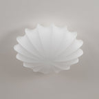 Shell-shaped Fabric Ceiling Lamp Elegant Design