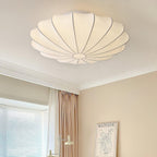 Shell-shaped Fabric Ceiling Lamp Elegant Design
