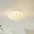 Shell-shaped Fabric Ceiling Lamp Elegant Design