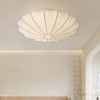 Shell-shaped Fabric Ceiling Lamp Elegant Design
