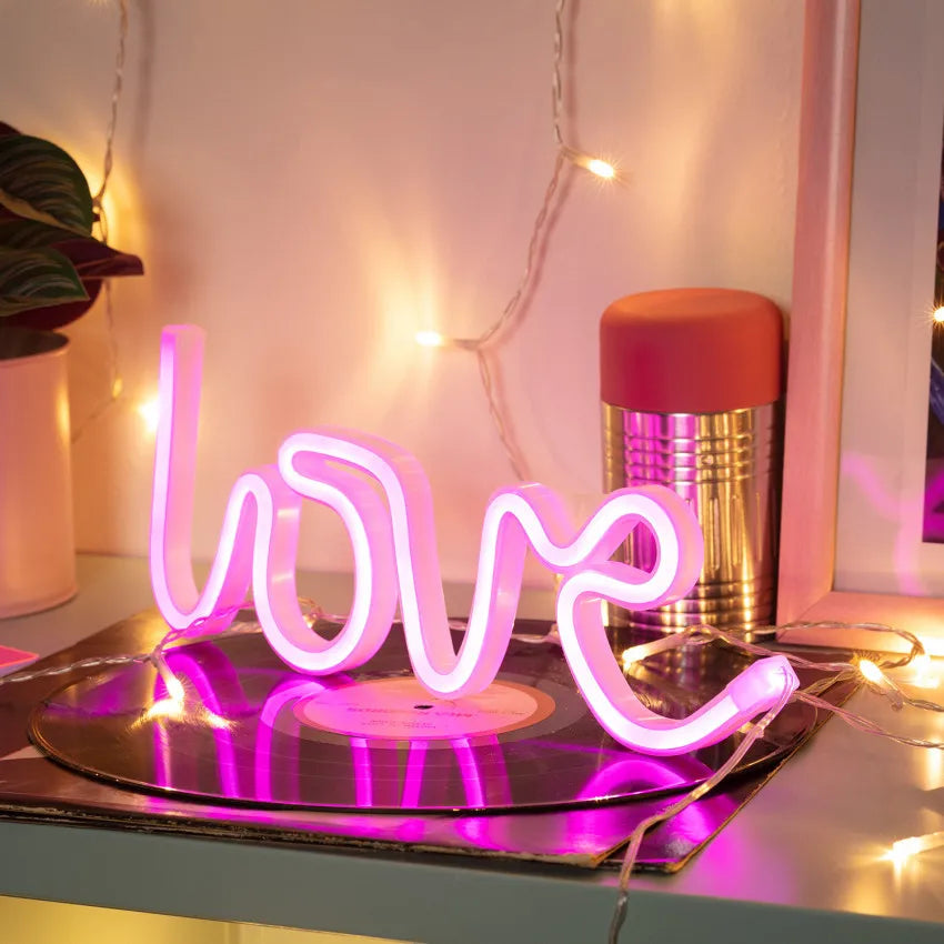 Love Neon Letters | Create a romantic scene