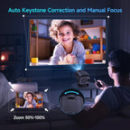 CineBeam 4K Mini Projector – Portable Home Cinema with 180° Rotation