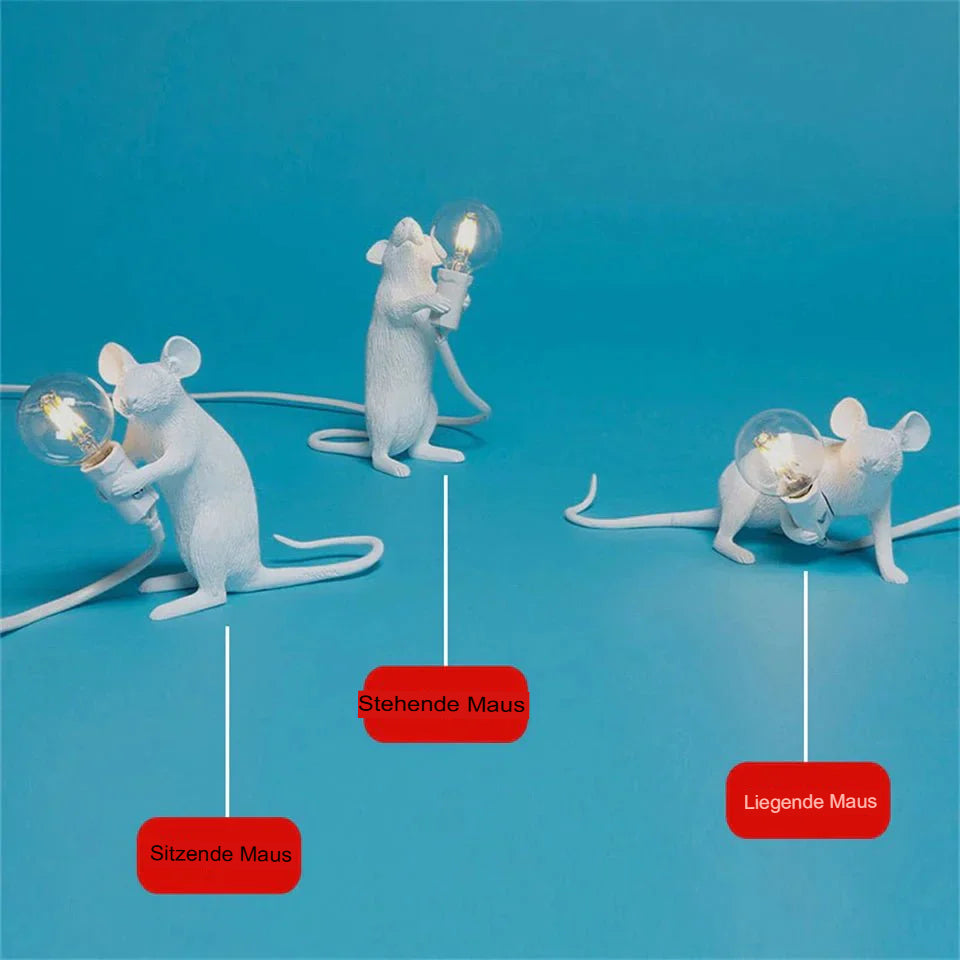 Curious Explorer | Playful Table Lamp Mouse Design