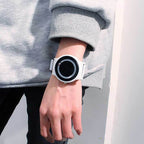 IcoolGadgets New Arrival Trend no pointer Concept watch Simple creative brand Woman Men watches Relogio Feminino